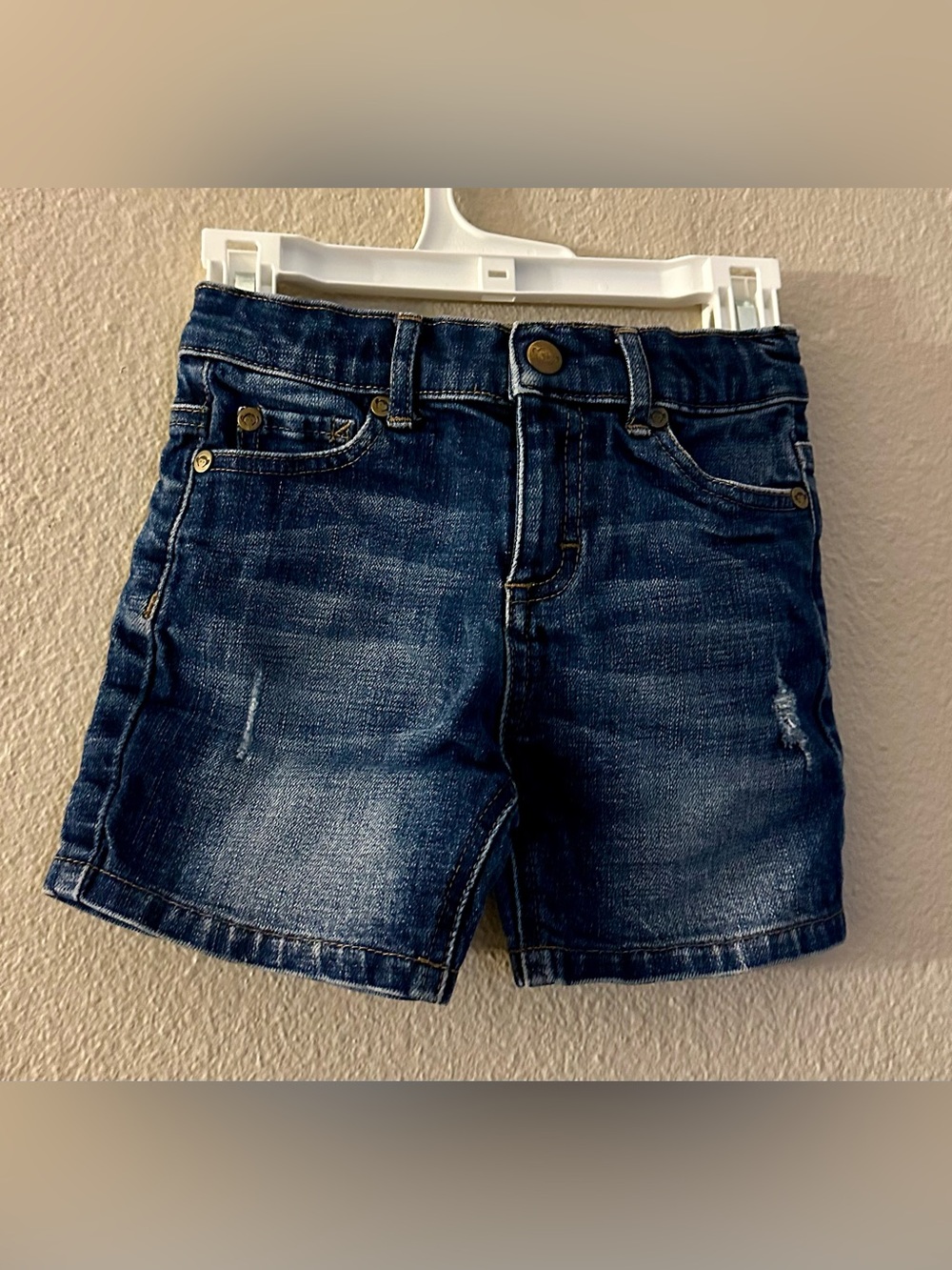 Appaman Classic Dark Wash Denim Shorts - Blue - Size 3T